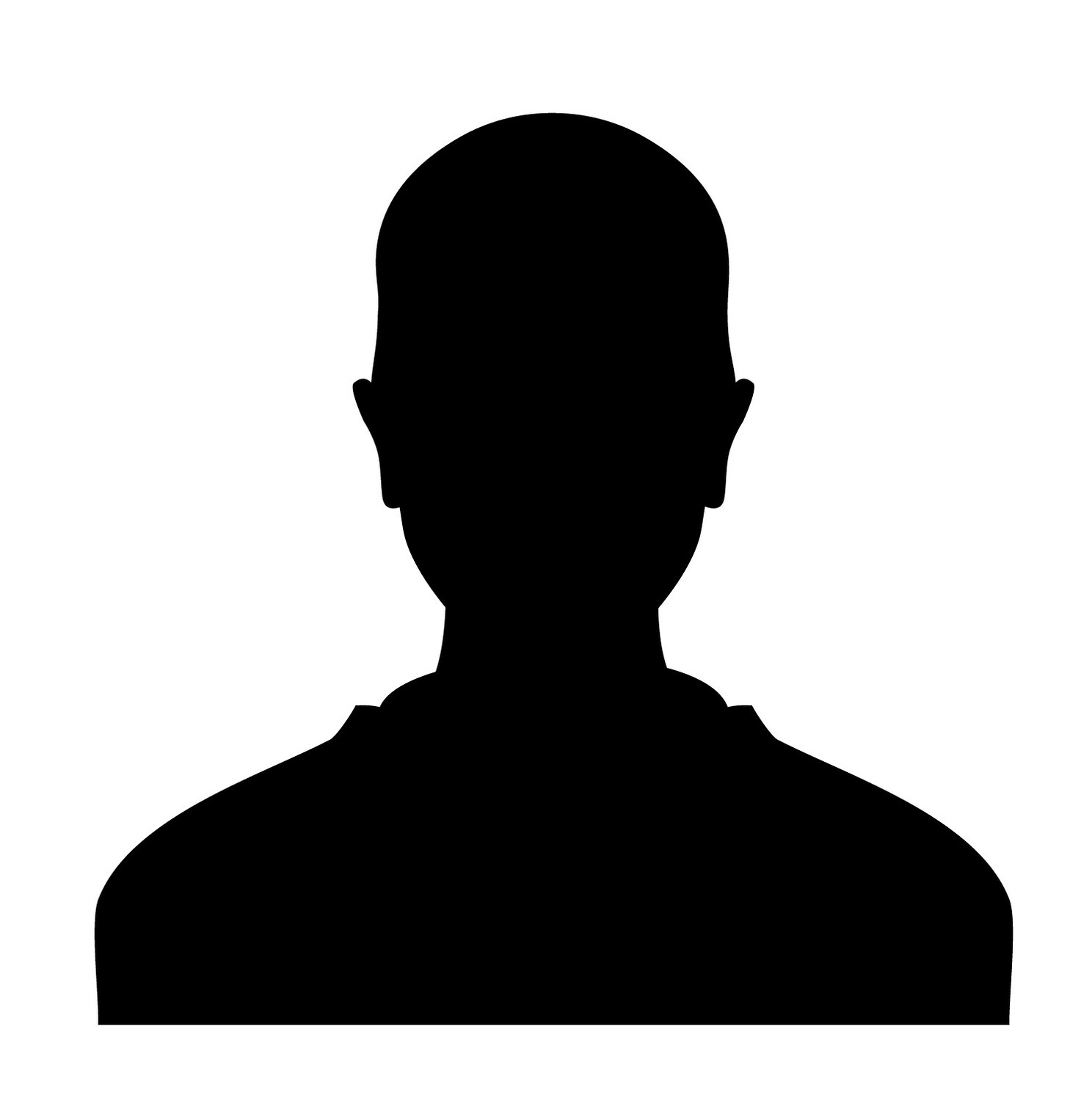 Male and female head silhouettes avatar, profile vector icons, people portraits. Black silhouette photo user person, illustration of profile user woman or man