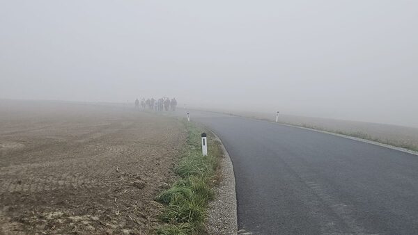 Im Nebel unterwegs