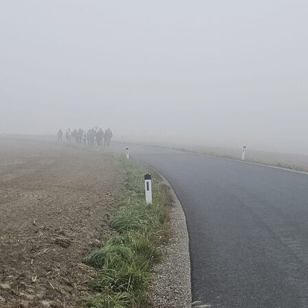 Im Nebel unterwegs