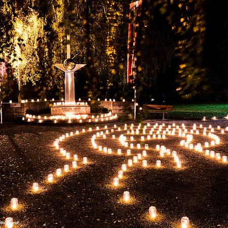 (C)FotoLois.com, Alois Spandl. 'Nacht der 1000 Lichter' in der Pfarrkirche Wieselburg, Do 31. Oktober 2024.